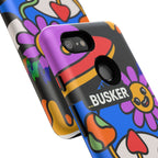 Colorful Phone Case, Cute Phone Accessories, Gift for Music Lovers, Fun Tech Gear, Unique Floral Design Case