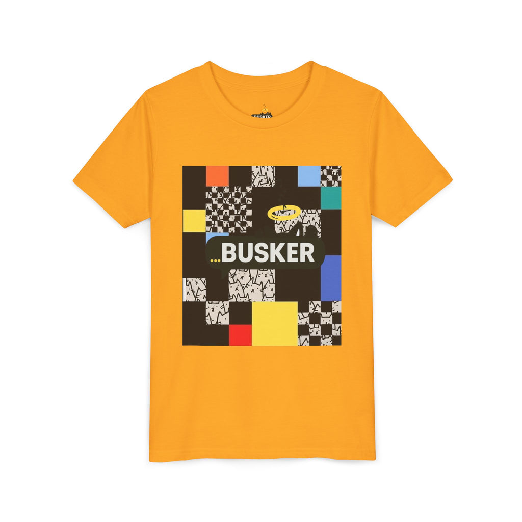 Colorful Youth Short Sleeve Tee - Perfect for Young Creators, Festivals, Birthdays, Casual Wear, Busker Themed Shirt