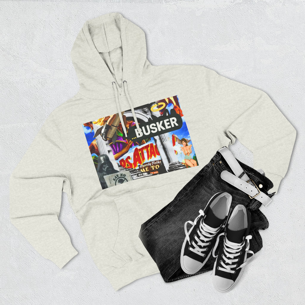 Vintage-Inspired Busker Fleece Hoodie