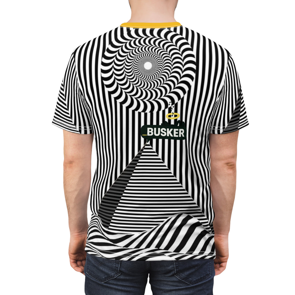 Psychedelic Unisex Cut & Sew Tee, Graphic Tee for Music Lovers, Unique Gift for Festivals, Trendy Streetwear, Perfect for Every Day