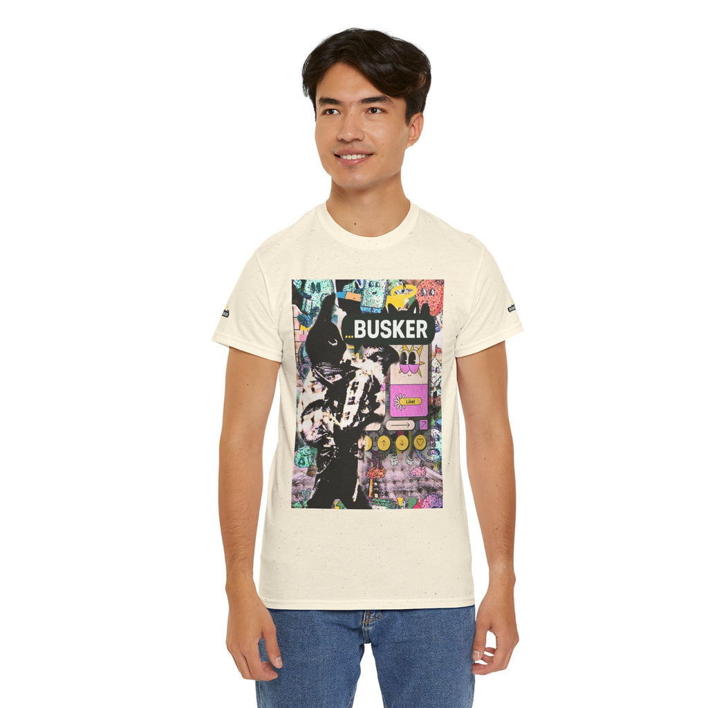 Grunge Art Busker Unisex Heavy Cotton Tee