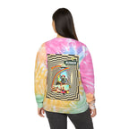 Retro Tie-Dye Sweatshirt with Rainbow Busker Design