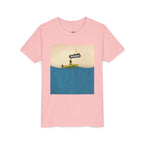 Whimsical Youth Tee with 'Busker' Design, Fun Gift, Summer Style, Music Lovers, Kid's Fashion, Creative Apparel