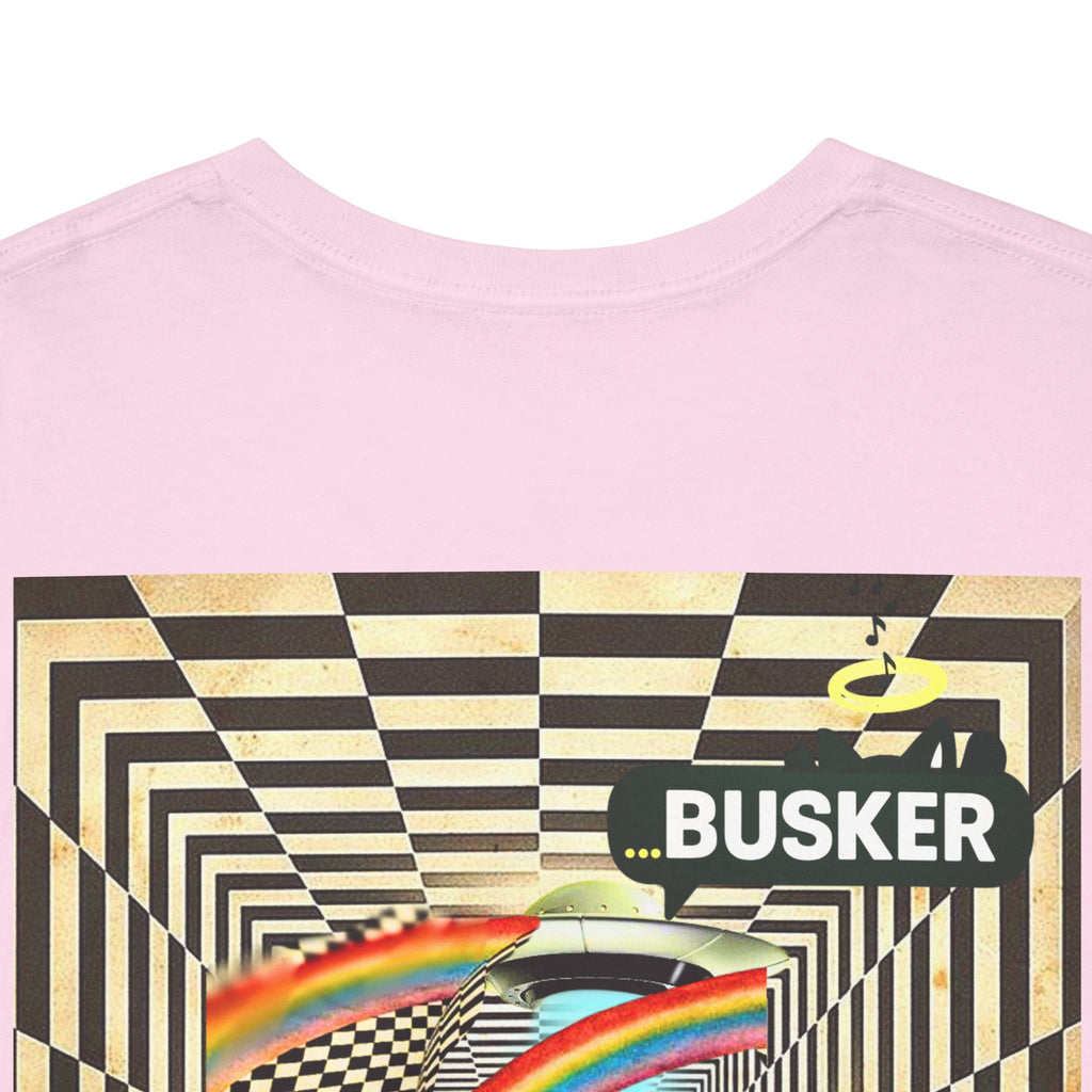 Retro Busker Graphic Tee - Unisex Heavy Cotton