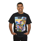 Cool Graphic Unisex Heavy Cotton Tee - 'Busker' Design