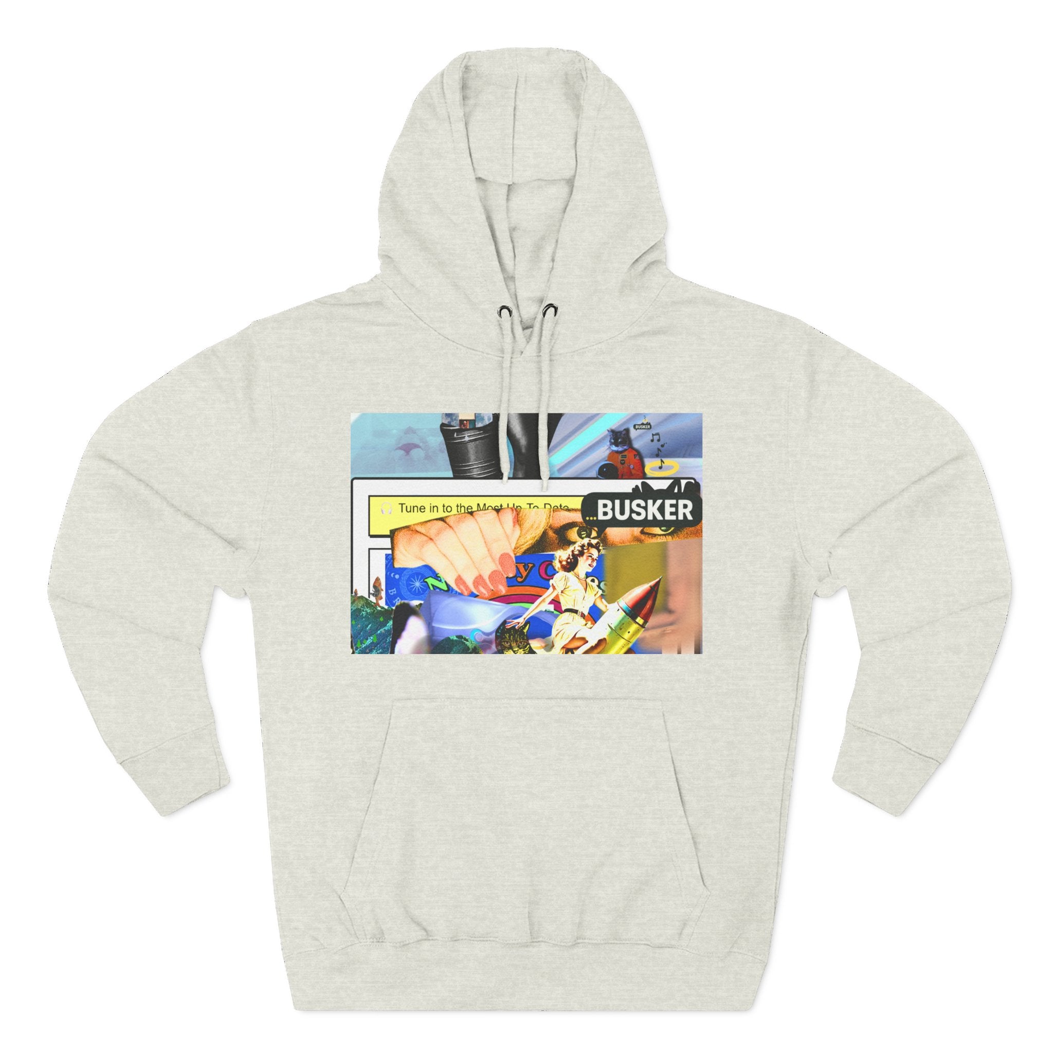 Three-Panel Fleece Hoodie
