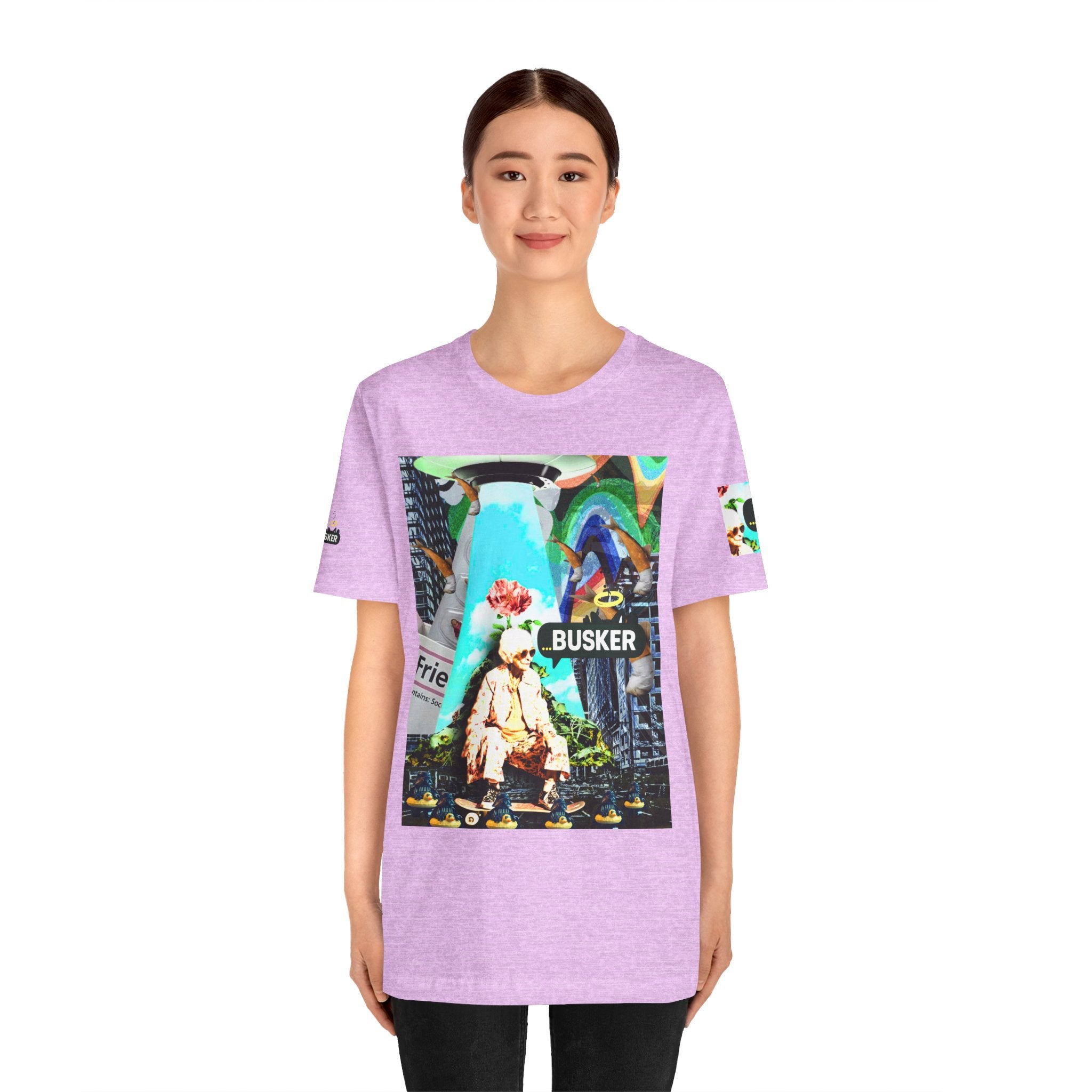 Street Art Busker Tee - Unisex Graphic Short Sleeve Shirt