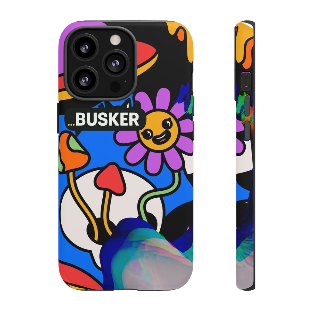 Colorful Phone Case, Cute Phone Accessories, Gift for Music Lovers, Fun Tech Gear, Unique Floral Design Case