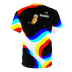 Cosmic Cat Unisex Tee, Bold Graphic T-Shirt for Astronaut Lovers, Fun Gift for Space Enthusiasts, Festival Wear, Statement Fashion