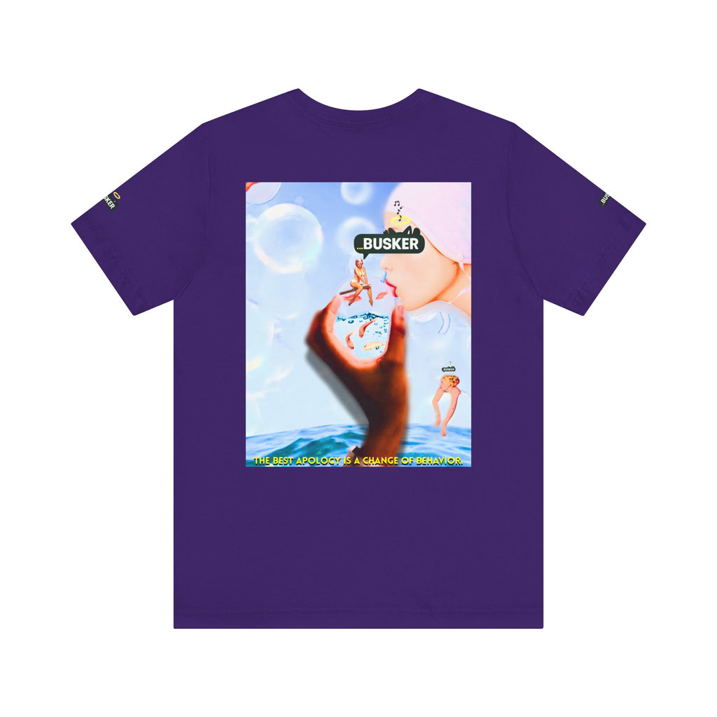 Busker Vibe Unisex Jersey Tee – Colorful Artistic Design for Summer Fun