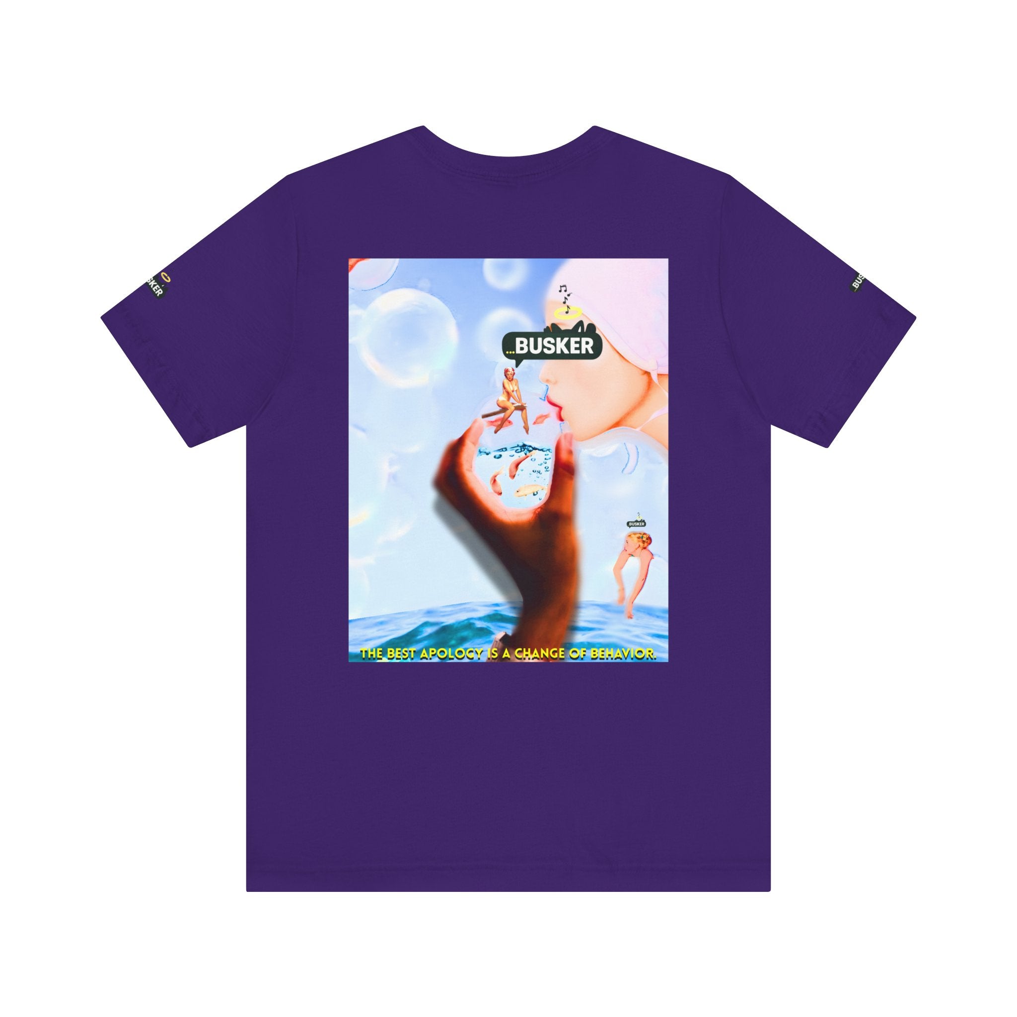 Busker Vibe Unisex Jersey Tee – Colorful Artistic Design for Summer Fun