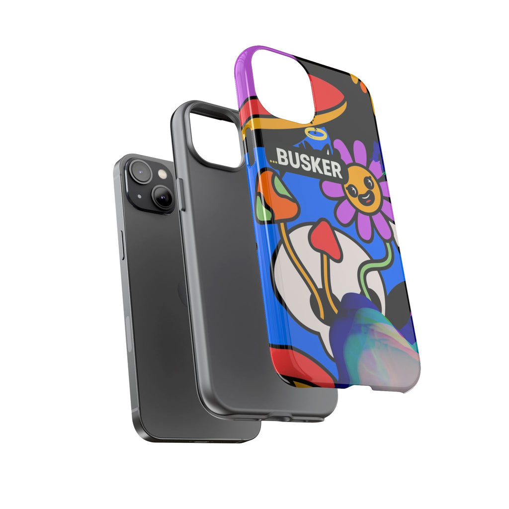 Colorful Phone Case, Cute Phone Accessories, Gift for Music Lovers, Fun Tech Gear, Unique Floral Design Case