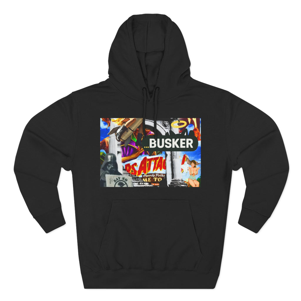 Vintage-Inspired Busker Fleece Hoodie