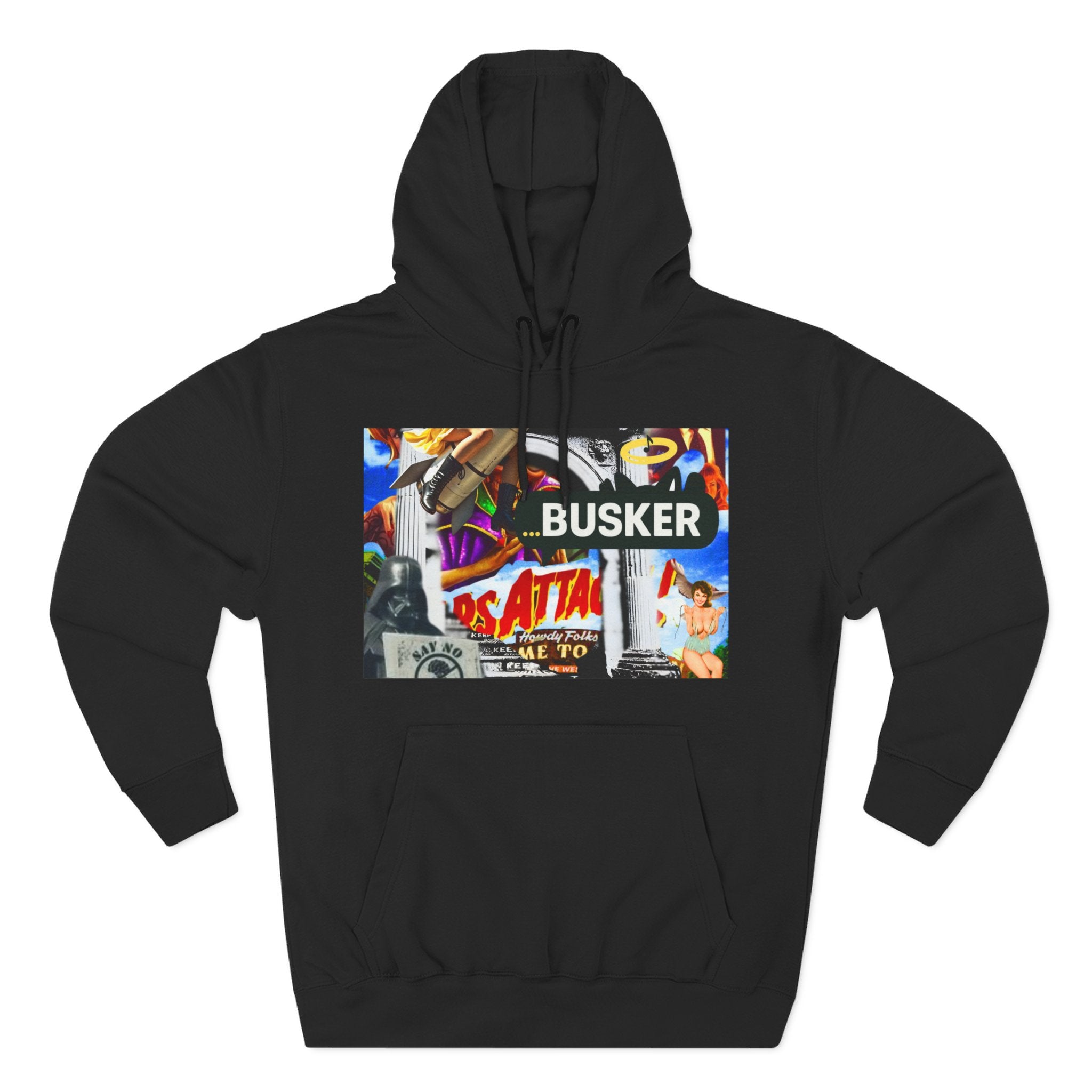 Vintage-Inspired Busker Fleece Hoodie