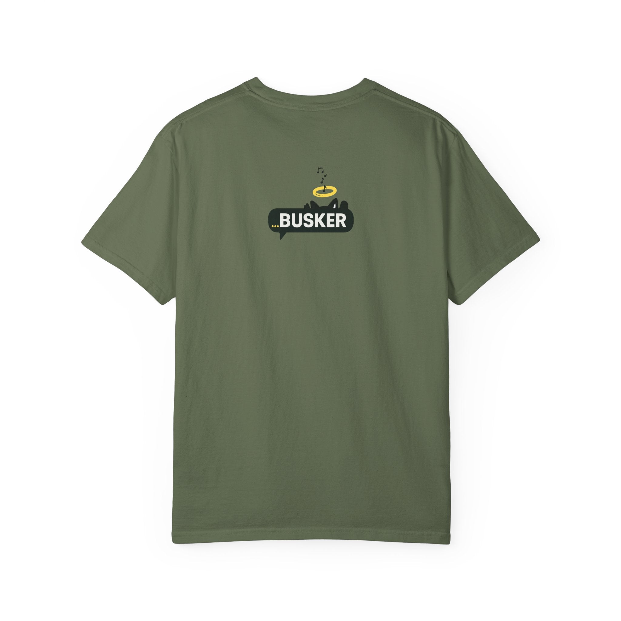 "Welcome to Golden" Exclusive Busker Unisex Garment-Dyed T-shirt, Music Lover Gift, Vintage Style Tee, Festival Wear, Casual Outfit