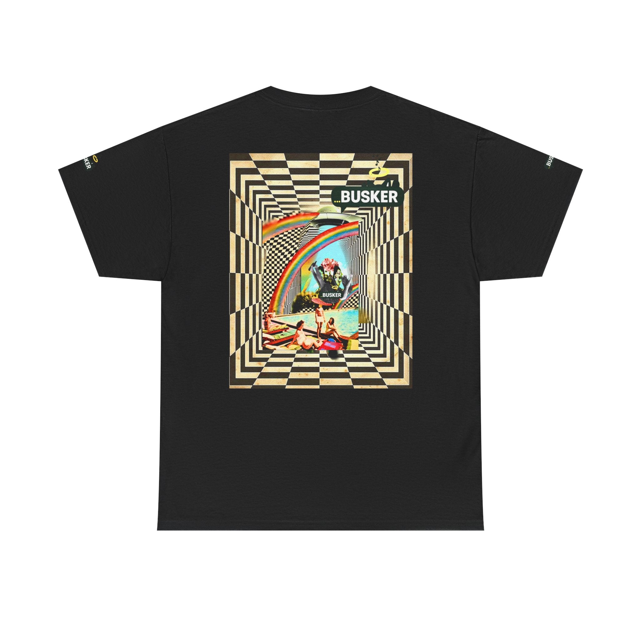 Retro Busker Graphic Tee - Unisex Heavy Cotton
