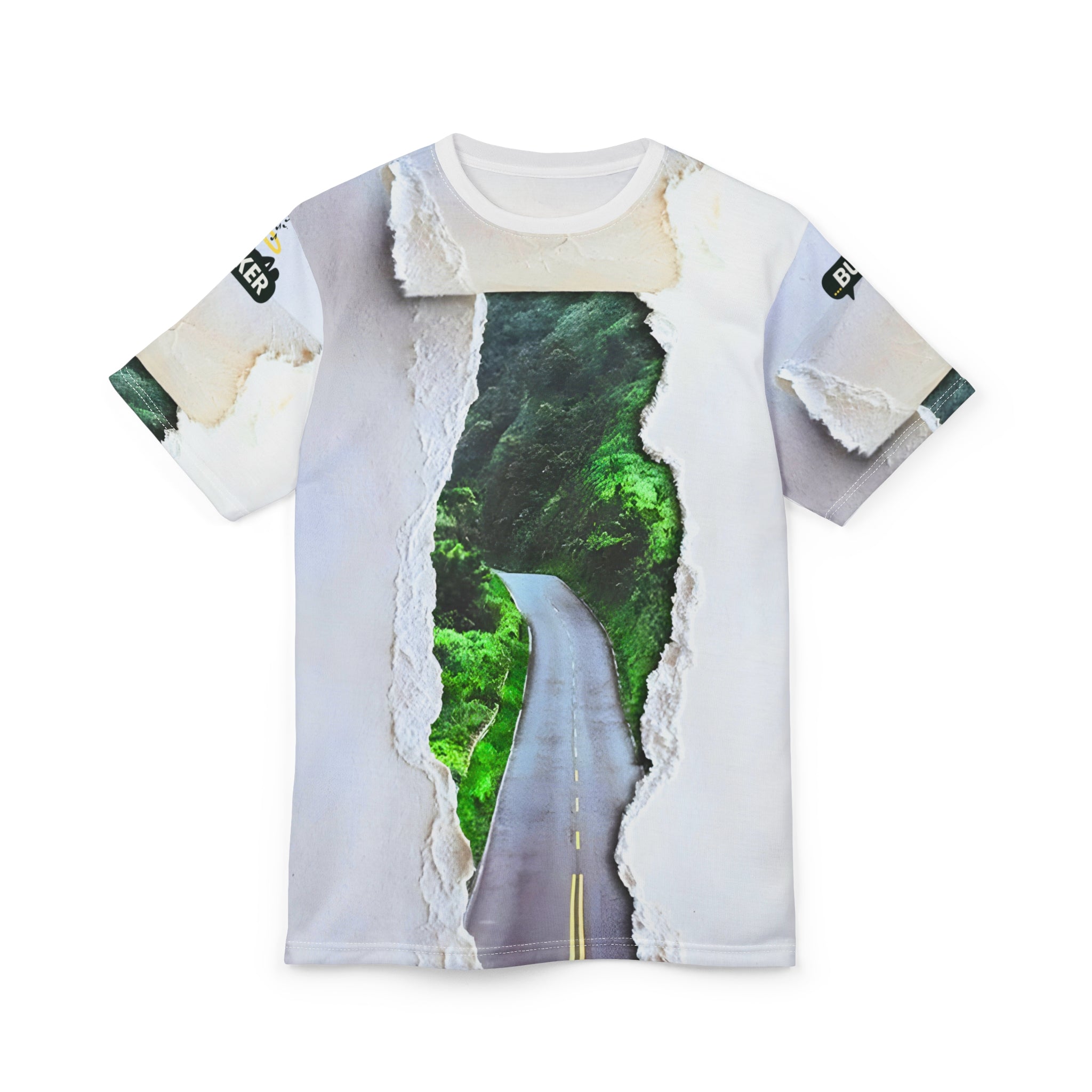 Scenic Road Unisex Tee, Nature Lover T-Shirt, Adventure Apparel, Travel Gift, Aesthetic Casual Wear