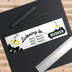 Music-Themed Bumper Stickers, Vinyl Car Decal, Gift for Music Lovers, Cool Car Accessories, Busker Radio Vibes, Fun Vehicle Decor