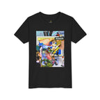 Colorful Youth Short Sleeve Tee - "Busker" Graphic Art Top