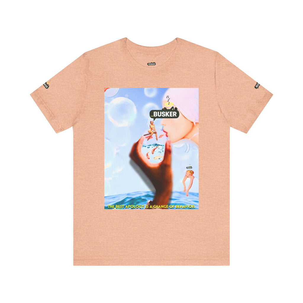 Busker Vibe Unisex Jersey Tee – Colorful Artistic Design for Summer Fun