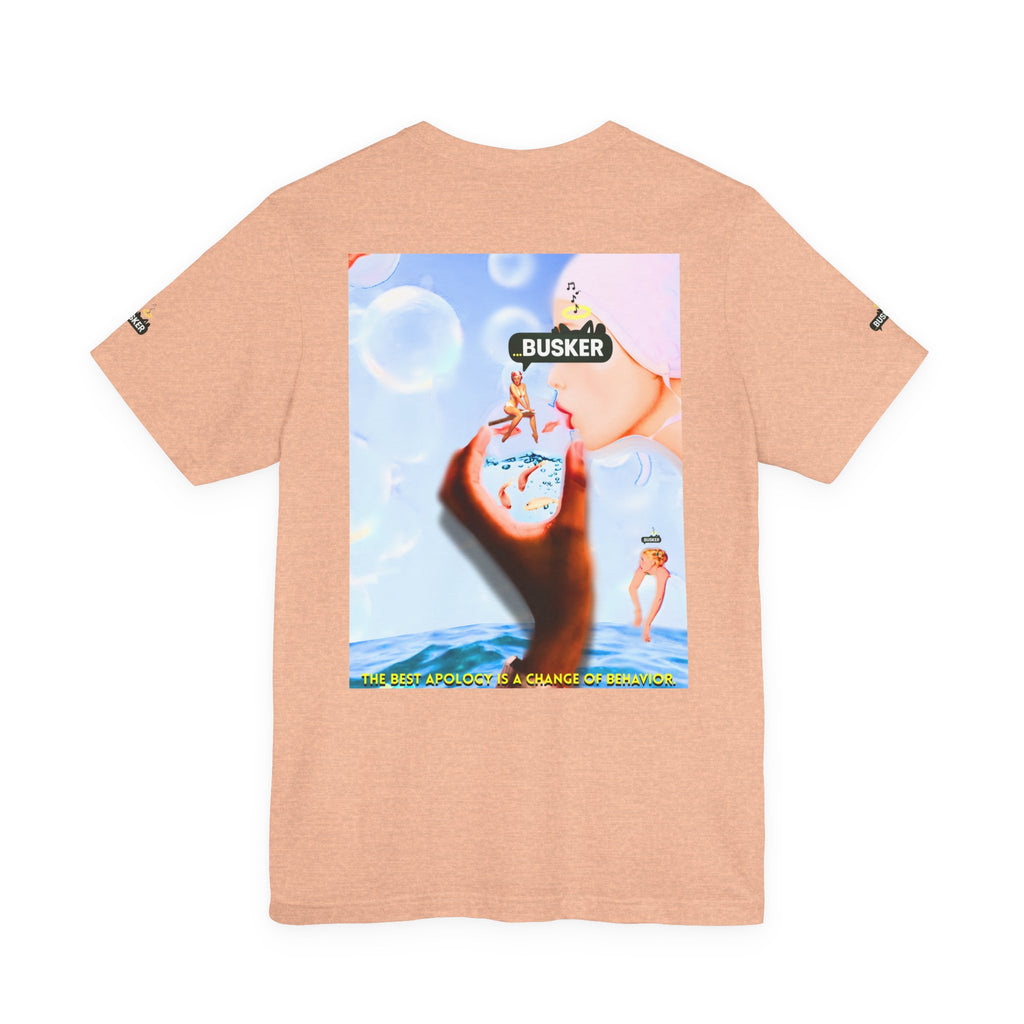 Busker Vibe Unisex Jersey Tee – Colorful Artistic Design for Summer Fun