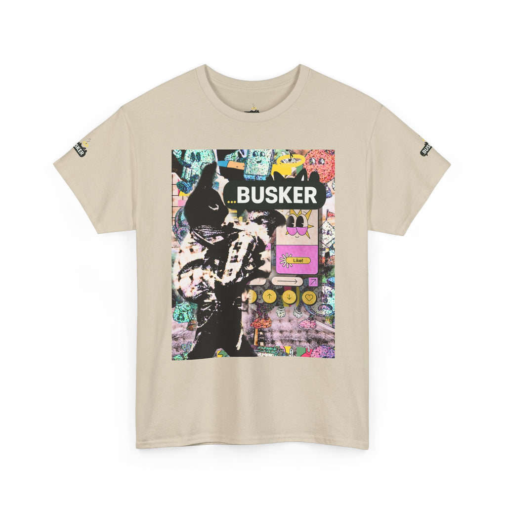 Grunge Art Busker Unisex Heavy Cotton Tee