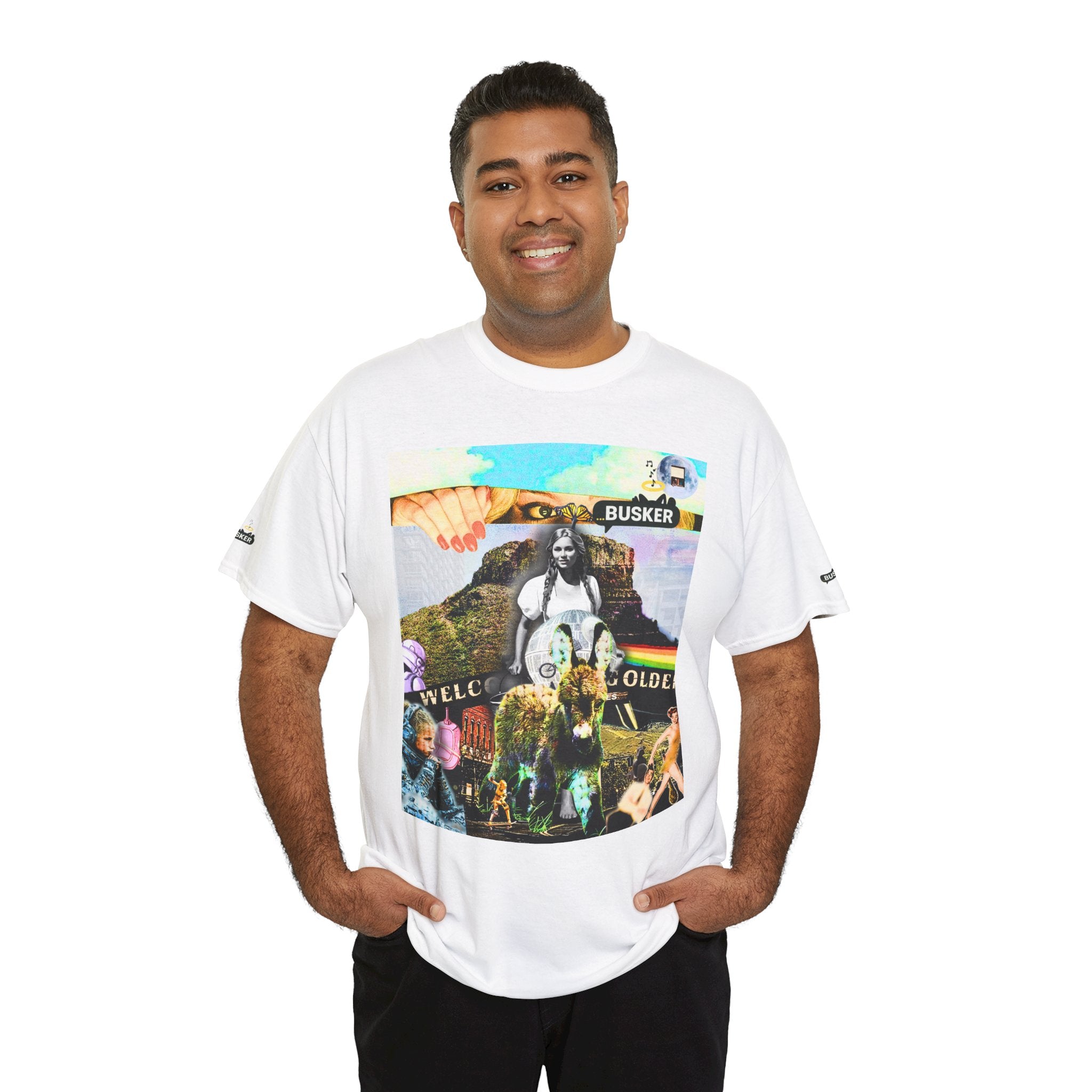 Bohemian Graphic Tee - 'Welcome Golden' Unisex Heavy Cotton Shirt