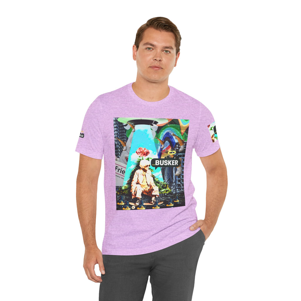 Street Art Busker Tee - Unisex Graphic Short Sleeve Shirt