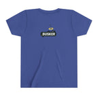Youth Graphic Tee with Fun 'Busker' Design, Cool Summer Shirt, Gifts for Kids, Festival Attire, Trendy Youthwear