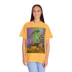 Psychedelic Busker T-Shirt, Unisex Graphic Tee, Music Lover Gift, Festival Wear, Casual Streetwear, Colorful Arttee