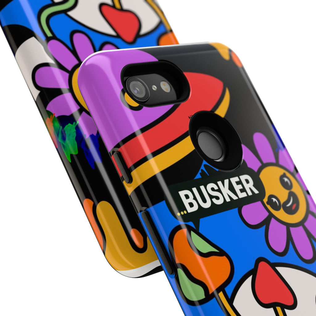 Colorful Phone Case, Cute Phone Accessories, Gift for Music Lovers, Fun Tech Gear, Unique Floral Design Case
