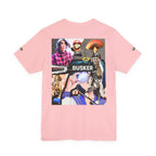 Busker Vibe Unisex Tee - Music & Art Collage Design