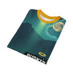 Cosmic Busker Unisex Tee, Galaxy T-Shirt, Sci-Fi Short Sleeve Shirt, Unique Graphic Top, Music Lover Gift, Street Performer Apparel