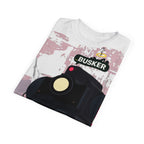 Busker-Inspired Unisex Tee, Creative Street Art Shirt, Unique Graphic Tee, Gift for Artists, Cool Casual Wear