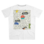 Busker-Themed Men's Modern-Fit Tee | Cool Street Art Tee, Unique Graphic T-Shirt, Casual Wear, Gift for Artists, Music Lovers