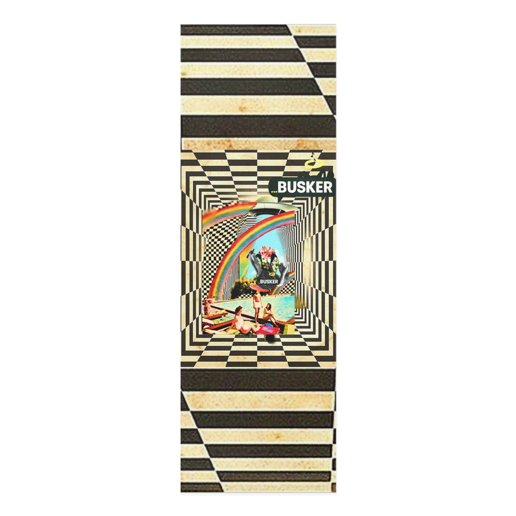 Artistic Foam Yoga Mat with 3D Optical Illusion Design