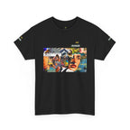 Artistic Unisex Heavy Cotton Tee - Vibrant Busker Design