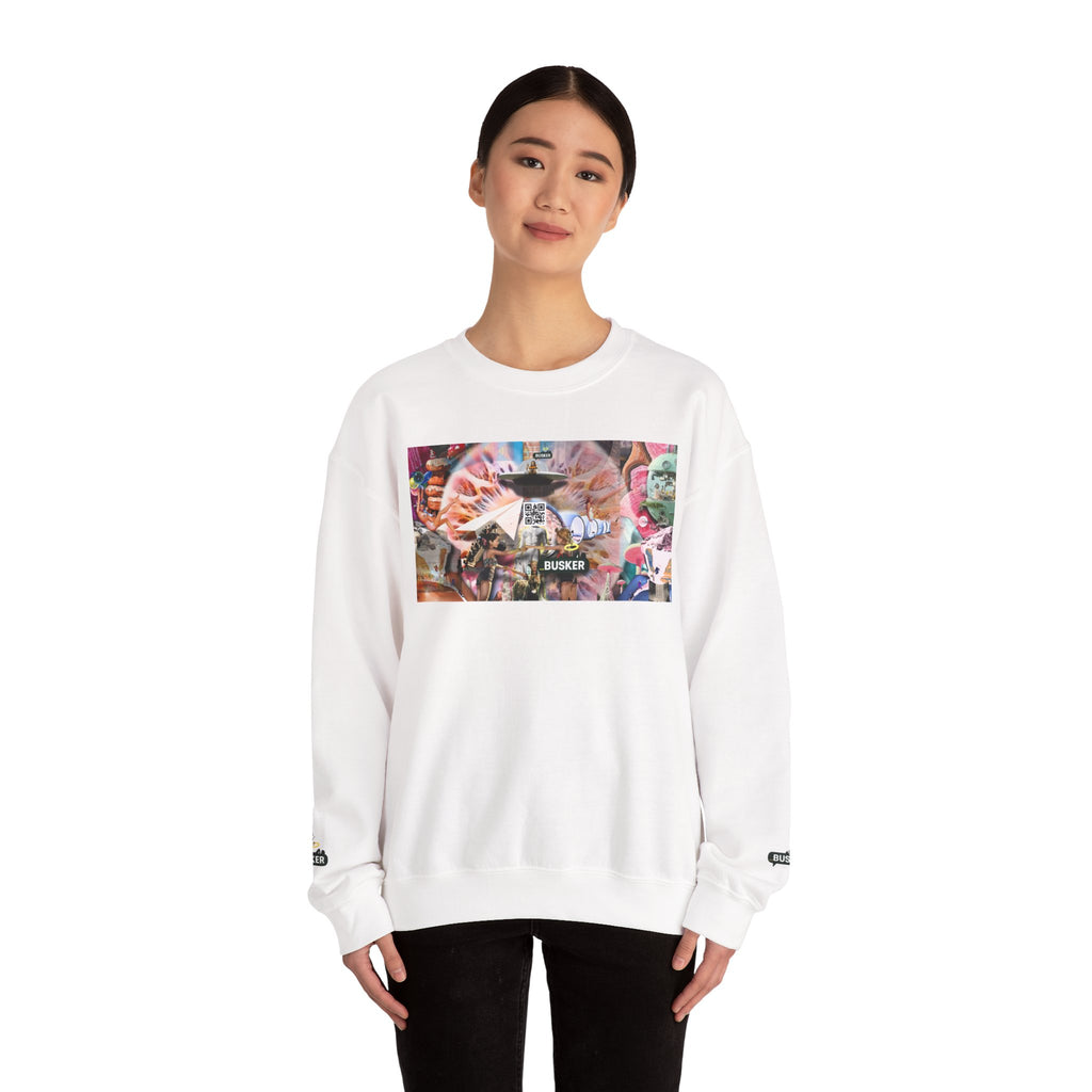 Colorful Unisex Crewneck Sweatshirt - Artistic & Cozy Statement Piece