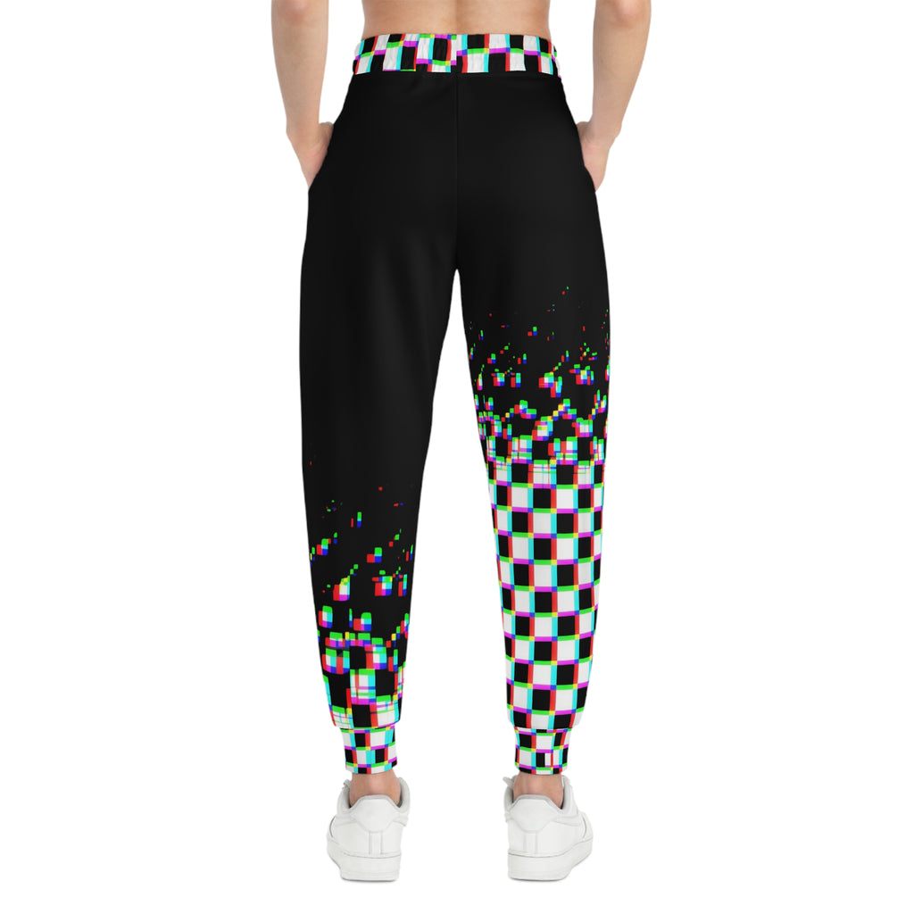 Trendy Athletic Joggers - Colorful Checkerboard Print, Comfort Wear for Athletes, Gifts for Fitness Lovers, Jogging Pants, Festival Fashion