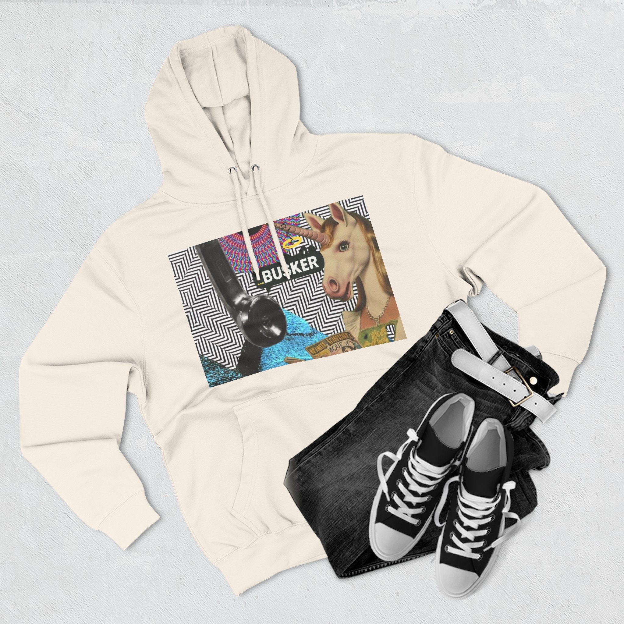 Whimsical Art Hoodie, Funny Graphic Sweatshirt, Unique Animal Designs, Cozy Gift for Kids & Teens, Perfect for Festivals & Casual Wear