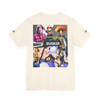 Busker Vibe Unisex Tee - Music & Art Collage Design