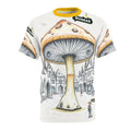 Whimsical Mushroom Graphic Tee, Unisex Art Tee, Quirky t-shirt, Unique Gift, Nature Lovers Apparel, Casual Wear