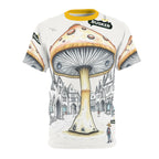 Whimsical Mushroom Graphic Tee, Unisex Art Tee, Quirky t-shirt, Unique Gift, Nature Lovers Apparel, Casual Wear