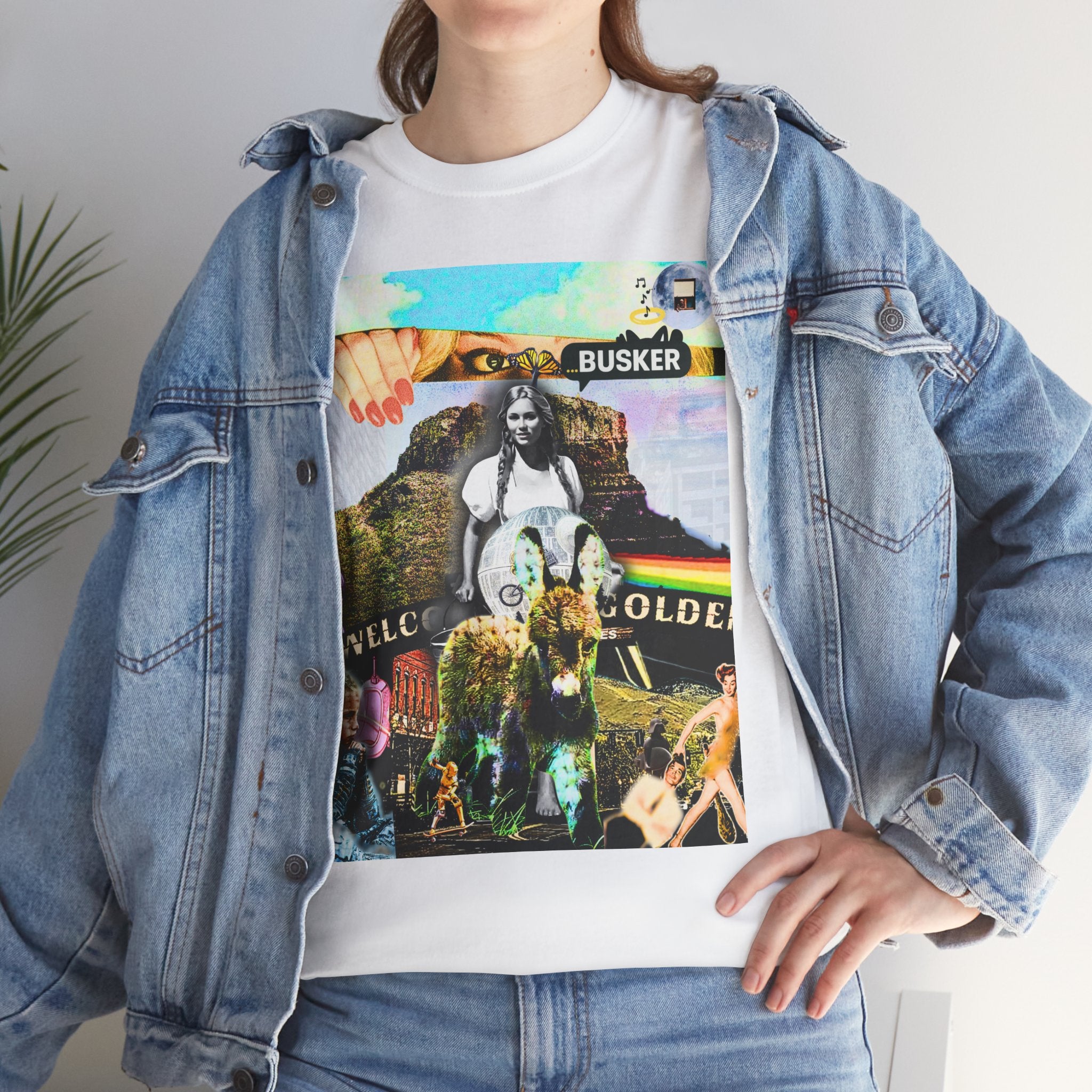 Bohemian Graphic Tee - 'Welcome Golden' Unisex Heavy Cotton Shirt