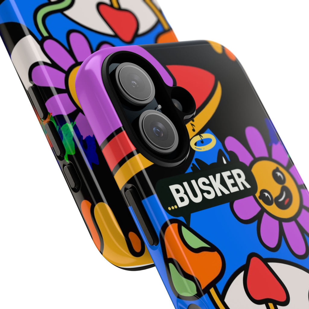 Colorful Phone Case, Cute Phone Accessories, Gift for Music Lovers, Fun Tech Gear, Unique Floral Design Case