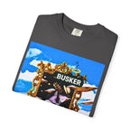 "Welcome to Golden" Exclusive Busker Unisex Garment-Dyed T-shirt, Music Lover Gift, Vintage Style Tee, Festival Wear, Casual Outfit