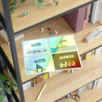 Whimsical Sticker Sheets for Music Lovers, Fun Decorative Stickers, Creative Journaling, Gift for Kids, Great for Scrapbooking