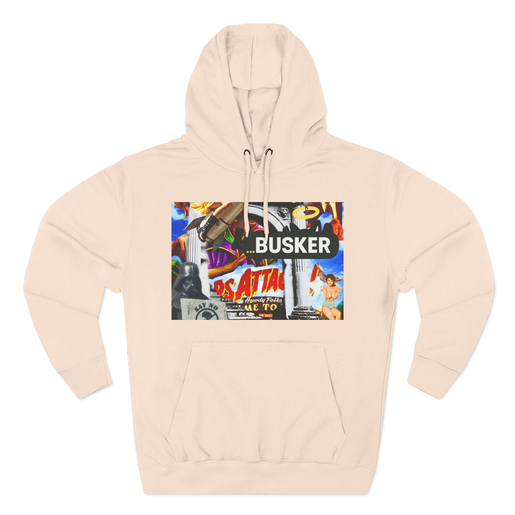 Vintage-Inspired Busker Fleece Hoodie