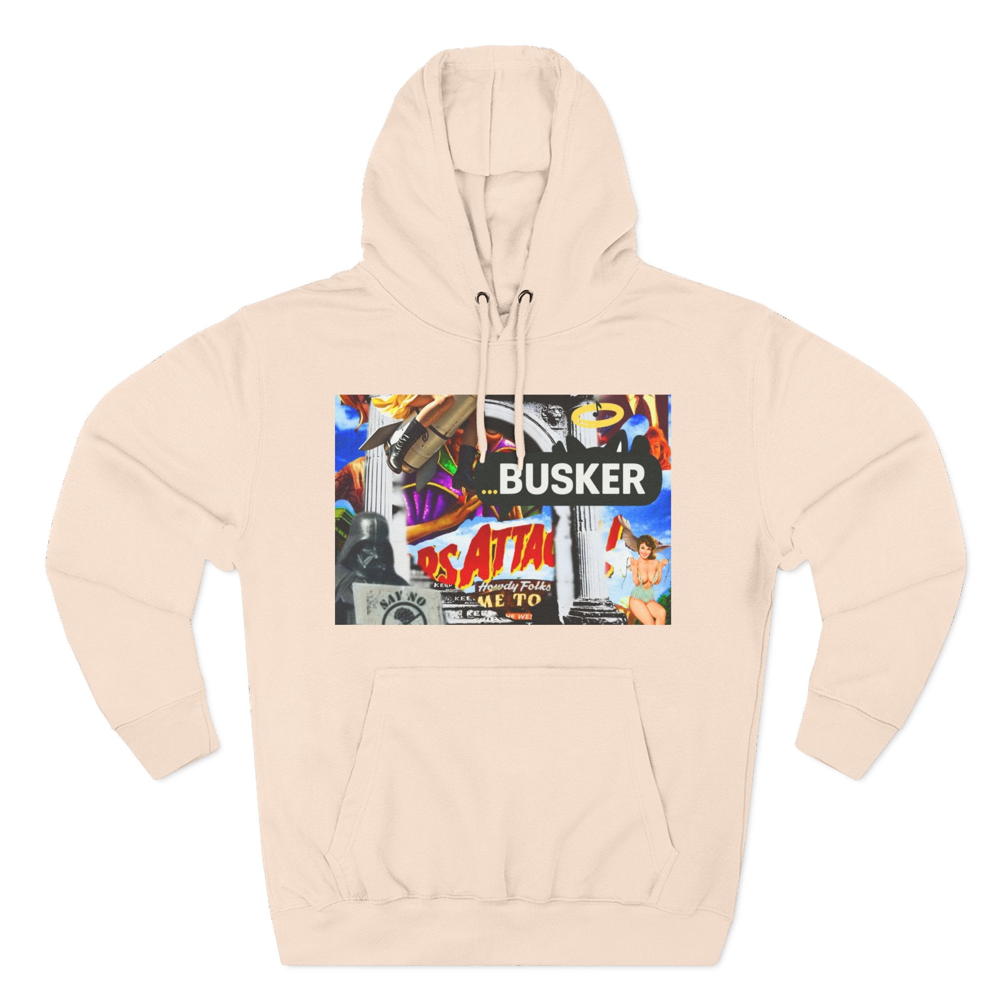 Vintage-Inspired Busker Fleece Hoodie