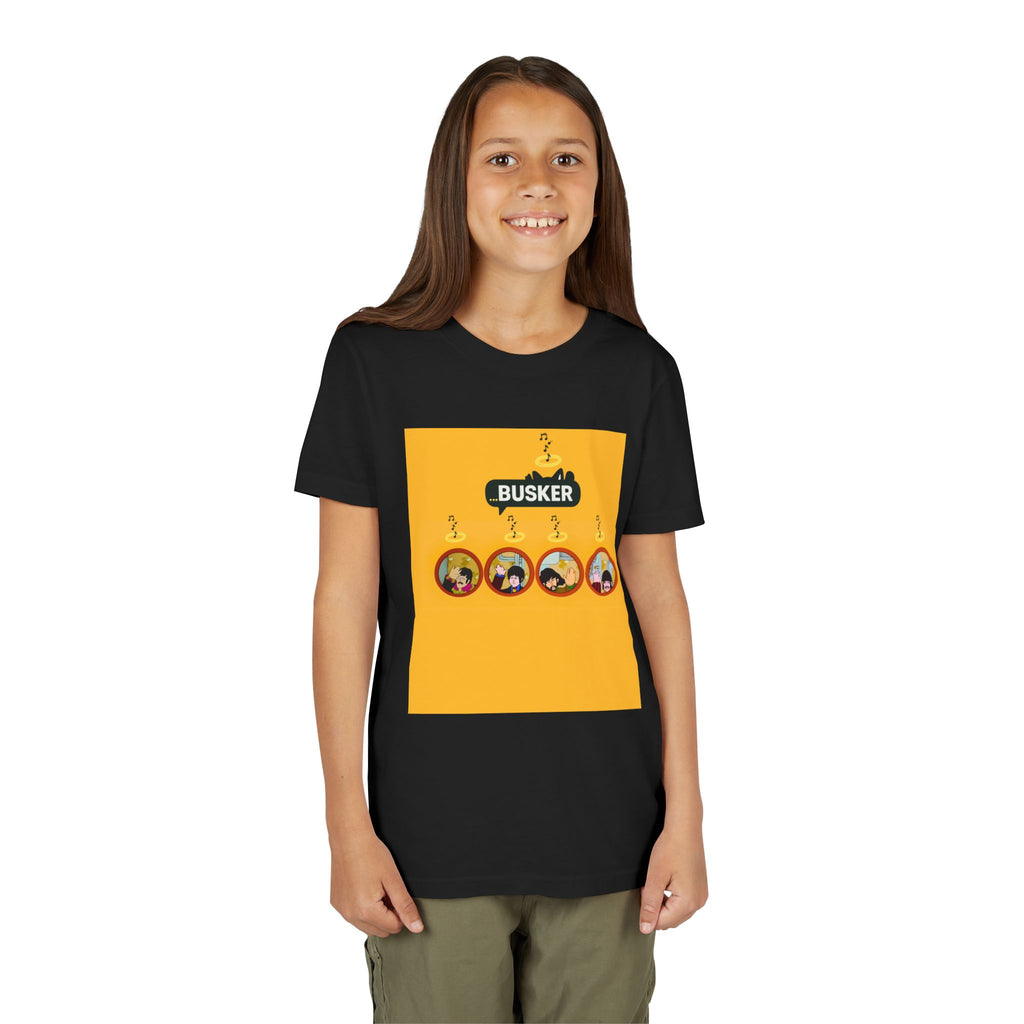 Busker Youth Short Sleeve Tee - Fun Music T-Shirt for Young Performers, Gifts for Young Musicians, Vibrant Summer Apparel, Creative [...]